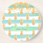 トロピカルターコイズイエロービーチ コースター (正面)