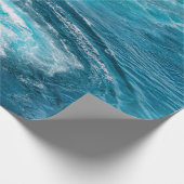 トロピカルターコイズカリブの海クルーズ写真 ラッピングペーパー (角)