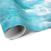 トロピカルターコイズカリブの海クルーズ写真 ラッピングペーパー (ロールコーナー)