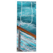 トロピカルターコイズカリブの海クルーズ写真 ワインギフトバッグ (正面)