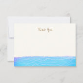 トロピカルターコイズ海波ありがとう サンキューカード (正面)