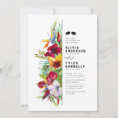 トロピカルダブル卒業パーティー招待状 招待状 (正面)