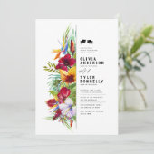 トロピカルダブル卒業パーティー招待状 招待状 (スタンド正面)