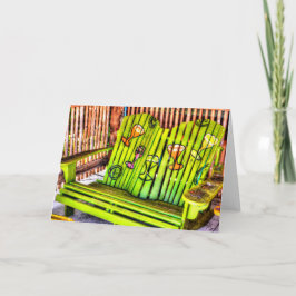 トロピカルチェアグリーティングカード カード