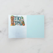 トロピカルチキ結婚パーティールアウ(ハワイ式宴会)ブライダルシャワー カード (内部)