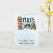 トロピカルチキ結婚パーティールアウ(ハワイ式宴会)ブライダルシャワー カード (黄色い花)