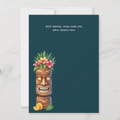 トロピカルチキ結婚パーティールアウ(ハワイ式宴会)ブライダルシャワー 招待状 (裏面)