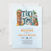 トロピカルチキ結婚パーティールアウ（ハワイ式宴会）ブライダルシャワー 招待状 (正面)