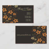 トロピカルチョコレートフローラ名刺 名刺 (正面/裏面)