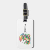 トロピカルチリラックスルゲーター ラゲッジタグ (正面縦)