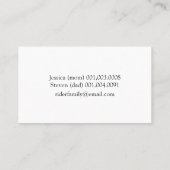 トロピカルチリラックスルゲーター 名刺 (裏面)