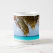 トロピカルチリングビーチシーン ジャンボコーヒーマグカップ (正面)