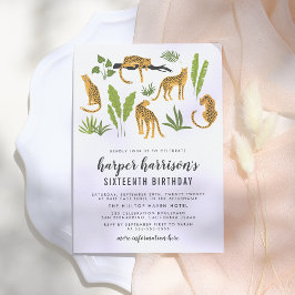 トロピカルチータジャングルバースデーパーティー 招待状