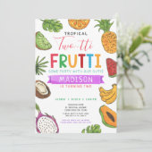 トロピカルツーティーフルッティサマーセカンドバースデー 招待状 (スタンド正面)
