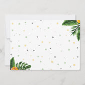 トロピカルツーワイルドバースデー招待状の写真 招待状 (裏面)