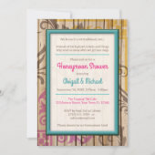 トロピカルティキウッドハネムーンシャワー招待状 招待状 (正面)