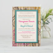 トロピカルティキウッドハネムーンシャワー招待状 招待状 (スタンド正面)