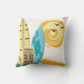 トロピカルティキサーフボード装飾装飾用クッション クッション (裏面)