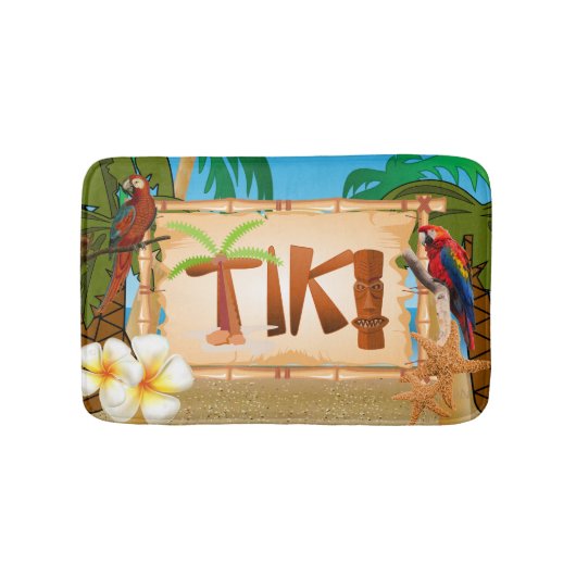 トロピカルティキデザイン バスマット (正面)