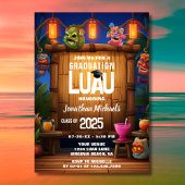 トロピカルティキハワイアンアイランドルアウ（ハワイ式宴会）卒業 招待状