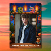 トロピカルティキハワイアンルアウ（ハワイ式宴会）写真卒業 招待状