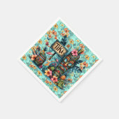 トロピカルティキバー スタンダードカクテルナプキン (角)