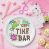 トロピカルティキバー ペーパープレート (パーティー)