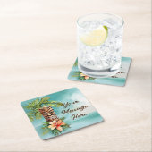 トロピカルティキパーティー スクエアペーパーコースター (インサイチュ)