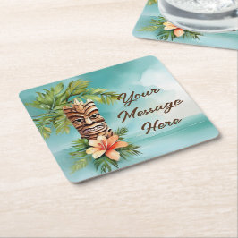 トロピカルティキパーティー スクエアペーパーコースター