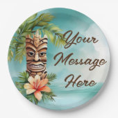 トロピカルティキパーティー ペーパープレート (正面)