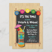 トロピカルティキルアウ(ハワイ式宴会)パーティの招待状 招待状 (正面/裏面)