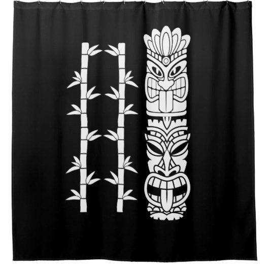 トロピカルティキ神 シャワーカーテン (正面)