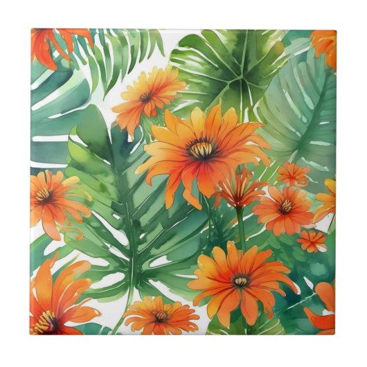 トロピカルティ鮮やかトニア水彩色 タイル (正面)