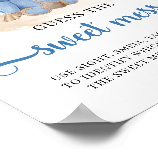 トロピカルテディベア甘い混乱ゲームを推測 ポスター (角)