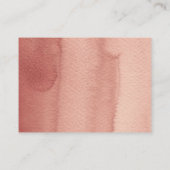 トロピカルテラコッタ乾燥パームリーフ金ゴールドフレーム エンクロージャーカード (裏面)