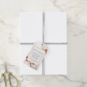 トロピカルテラコッタ乾燥パームリーフ金ゴールドフレーム ギフトタグ (より糸付き)