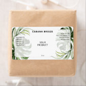 トロピカルテーマのドロッパーボトルラベル ラベル (インサイチュ)