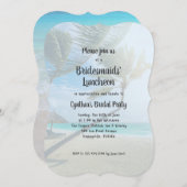 トロピカルテーマのブリデスメイドランチョン招待状 招待状 (正面/裏面)