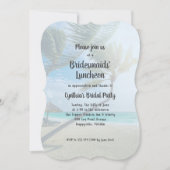 トロピカルテーマのブリデスメイドランチョン招待状 招待状 (正面)