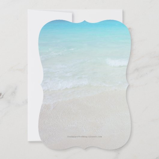 トロピカルテーマのブリデスメイドランチョン招待状 招待状 (裏面)