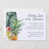 トロピカルテーマのホームホリデイパーティー 招待状 (正面)
