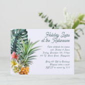 トロピカルテーマのホームホリデイパーティー 招待状 (スタンド正面)