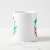 トロピカルテーマコーヒーマグビーチハウスフロリダホーム ジャンボコーヒーマグカップ (正面)