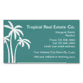 トロピカルテーマ実在エテート マグネット名刺 (正面)