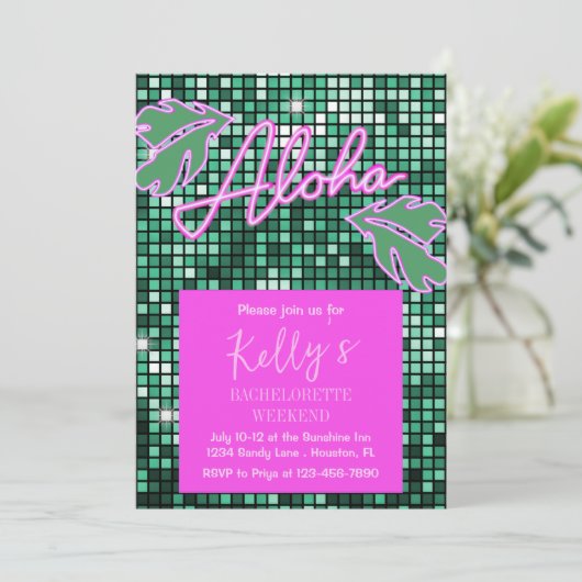 トロピカルディスコバチェロレッテウィークエンドネオン 招待状 (スタンド正面)