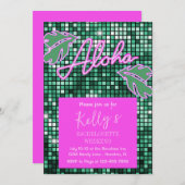 トロピカルディスコバチェロレッテウィークエンドネオン 招待状 (正面/裏面)