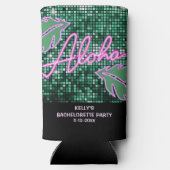 トロピカルディスコ独身最後のパーティーネオン スリム缶クーラー (裏面)