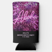 トロピカルディスコ独身最後のパーティーネオン スリム缶クーラー (裏面)