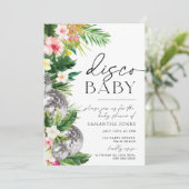 トロピカルディスコ離れボールの赤ちゃんシャワー 招待状 (スタンド正面)