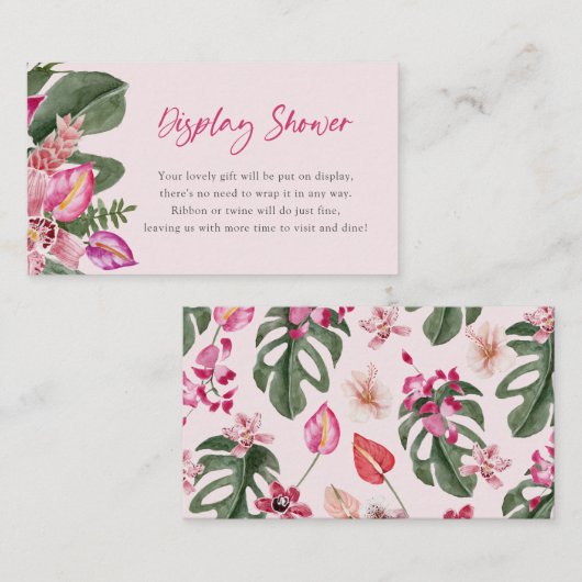 トロピカルディスプレイシャワーカード エンクロージャーカード (正面/裏面)